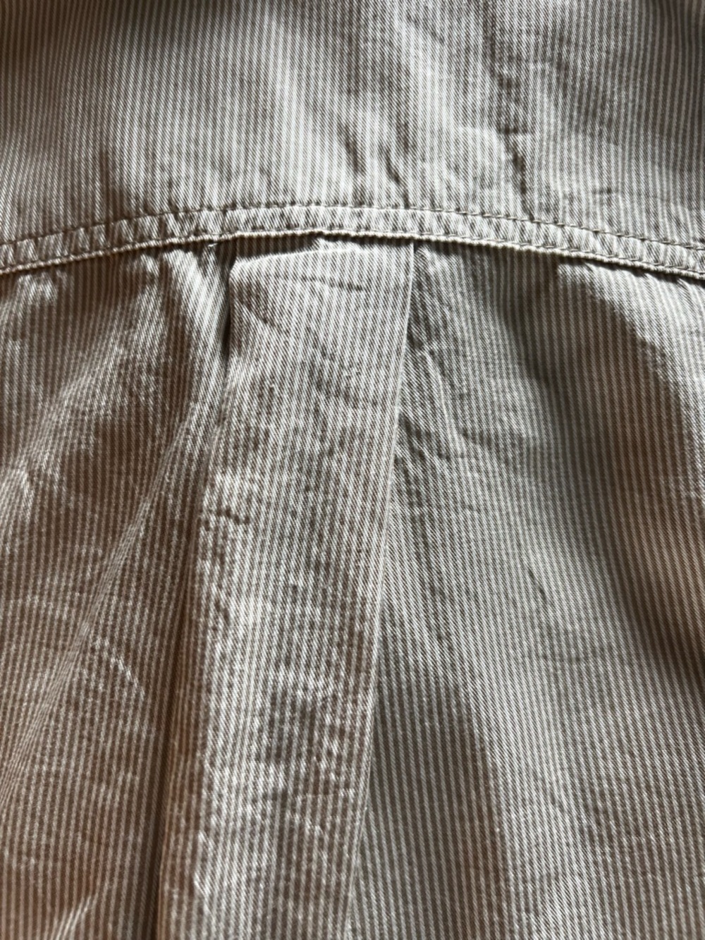 Tilley Tencel Cotton Beige Striped Button up Short Sleeve Outdoor Camp Shirt-L - Picture 6 of 10